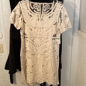 Off White lace dress never worn